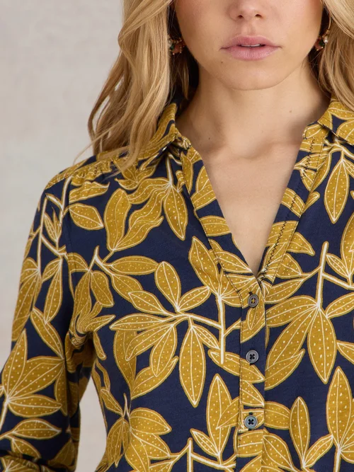 Jerseybluse Annie - Navy Pr - 52 Bild 3