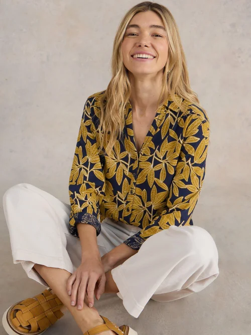 Jerseybluse Annie - Navy Pr - 52 Bild 1