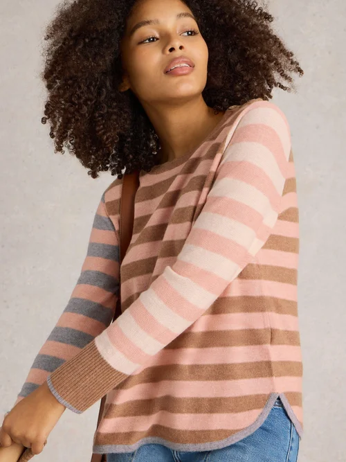 Gestreifter Pullover Emma - Pink Mlt - 52 Bild 3