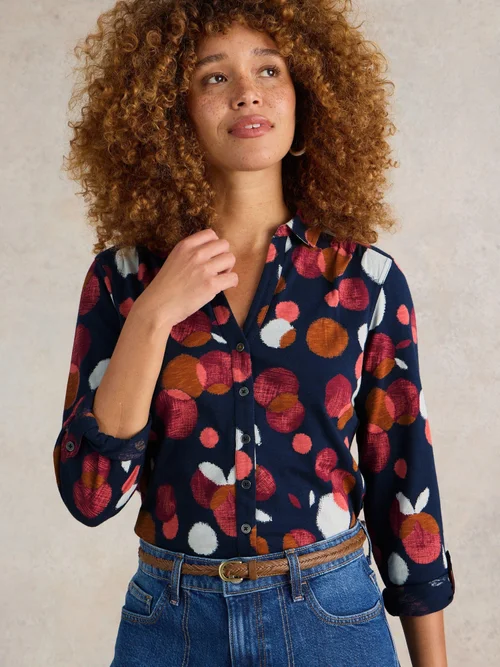 Jerseybluse Annie - Plum Pr - 52 Bild 3