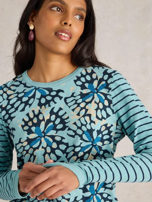 Langarmshirt Clara - Blue Mlt - 38 Bild 3