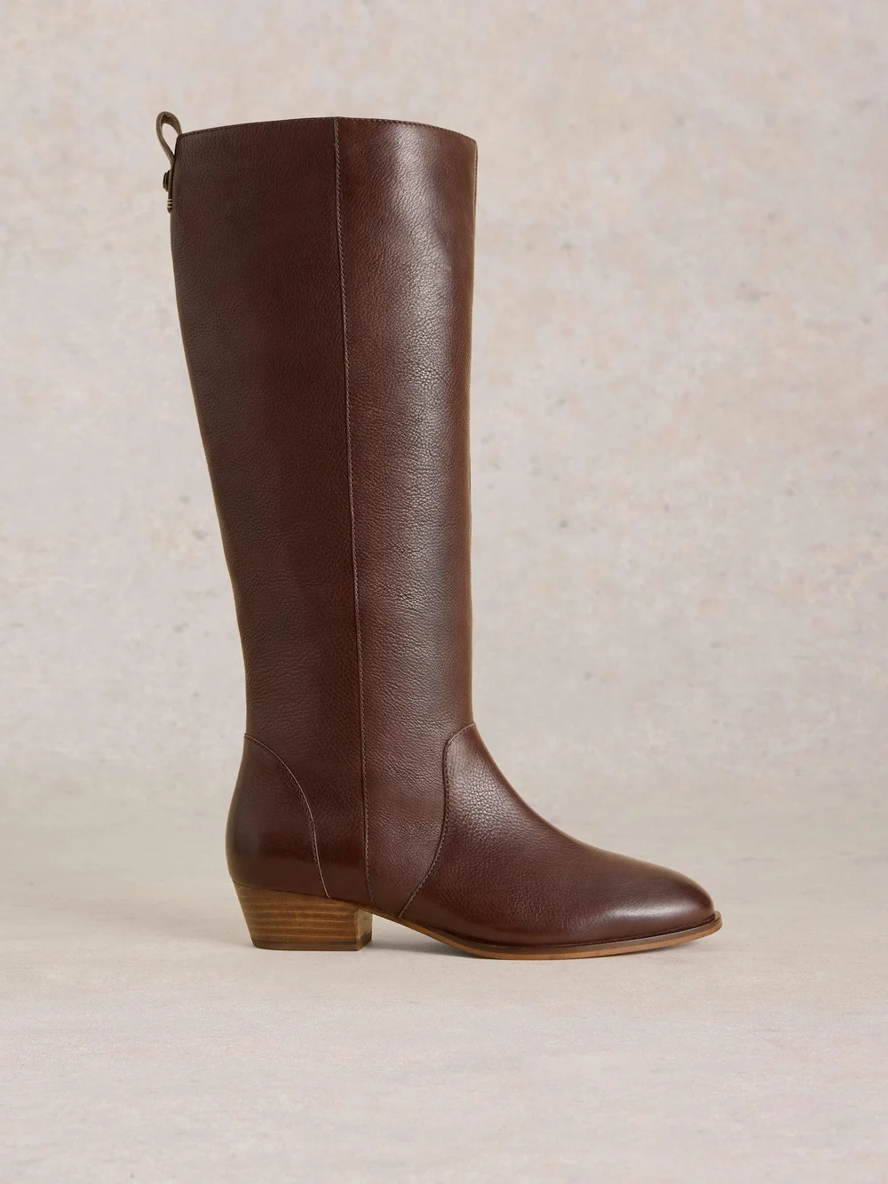 Knielange Lederstiefel Willow - Dk Brown - 41 Bild 1