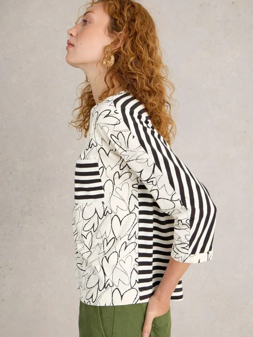 Dolman Top Demi - White Pr - 52 Bild 3