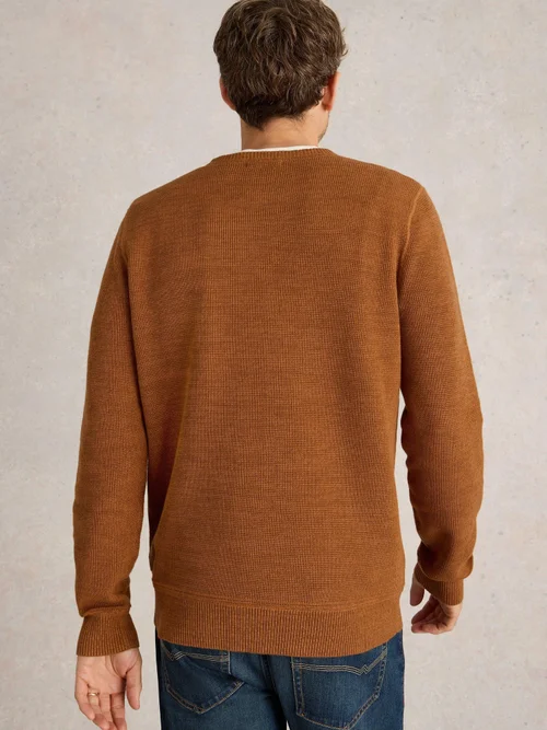 Attadale Pullover mit Rundhalsausschnitt - Dk Orange - S Bild 4