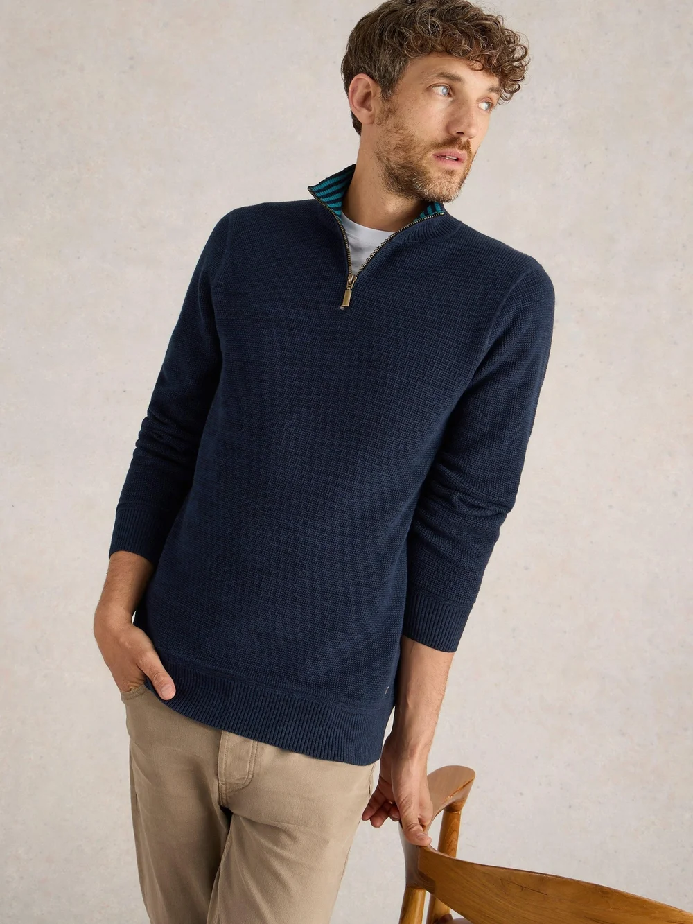 Attadale Pullover mit Trichterkragen - Dark Navy - XXL Bild 1