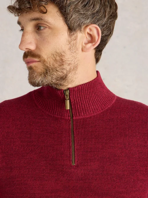 Attadale Pullover mit Trichterkragen - Deep Red - XXXL Bild 3