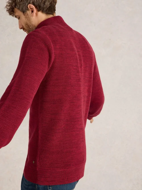 Attadale Pullover mit Trichterkragen - Deep Red - XXXL Bild 4