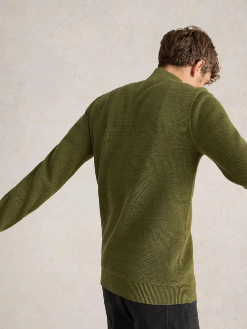 Attadale Pullover mit Trichterkragen - Khaki Grn - XS Bild 4