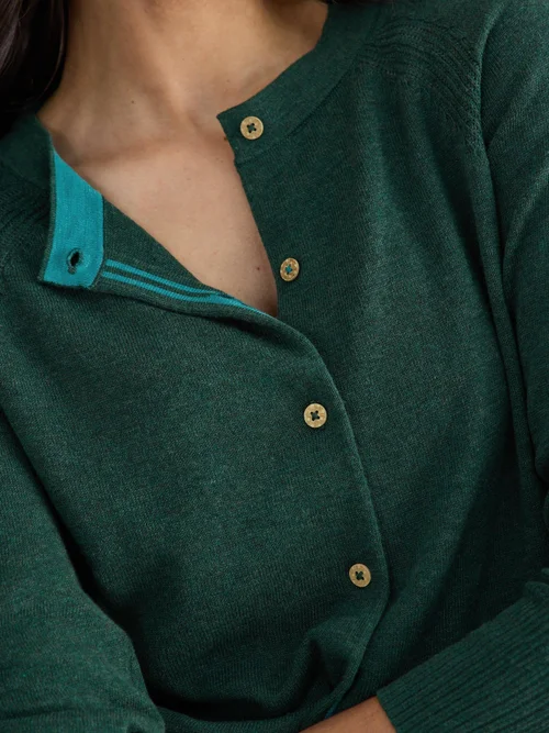 Lulu Strickjacke - Dk Green - 52 Bild 3