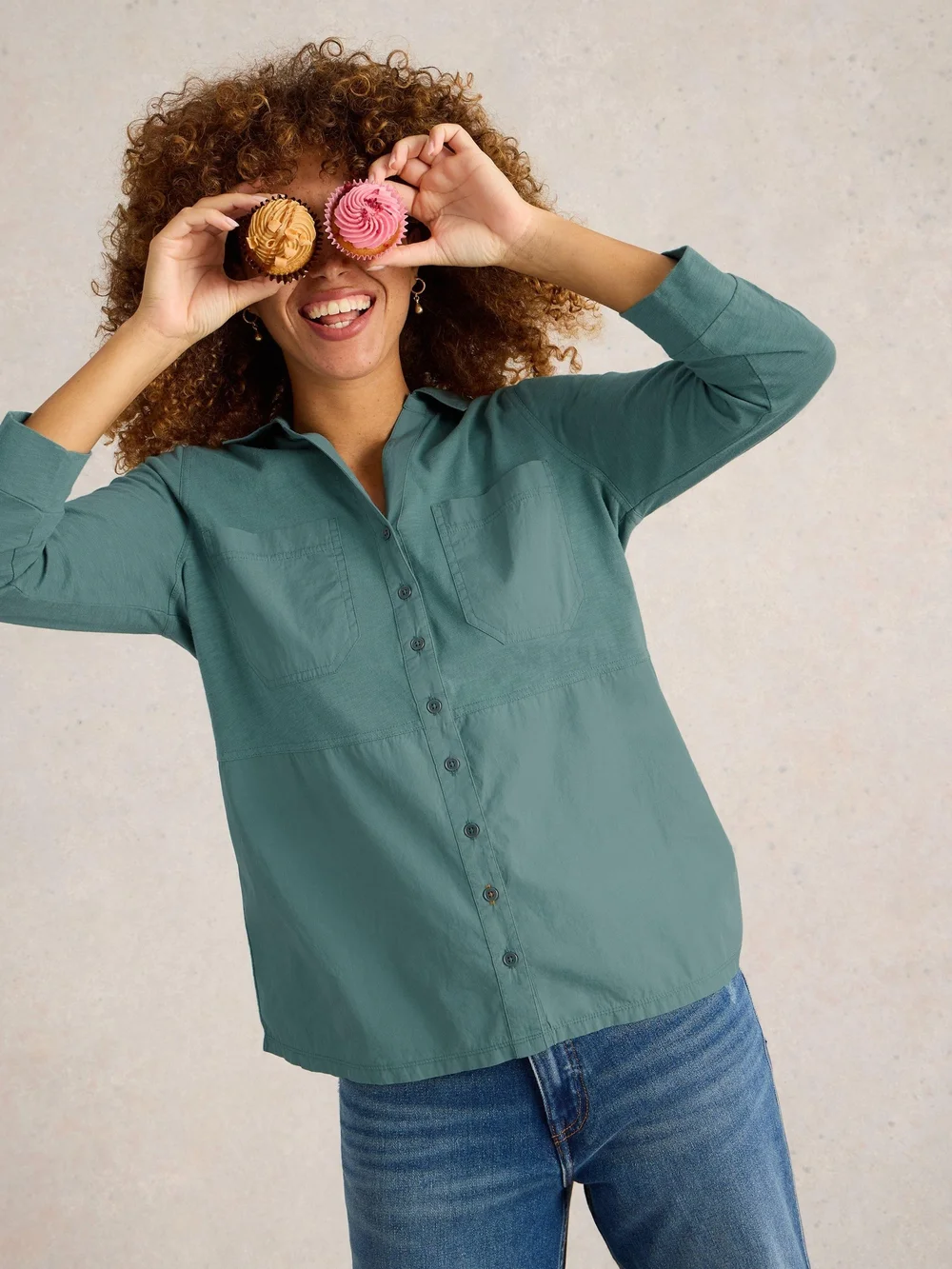 Lange Bluse Missy - Dus Green - 52 Bild 1