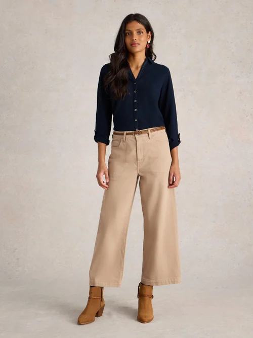 Bluse Annie aus Bio-Baumwolle - Fr Navy - 52 Bild 2