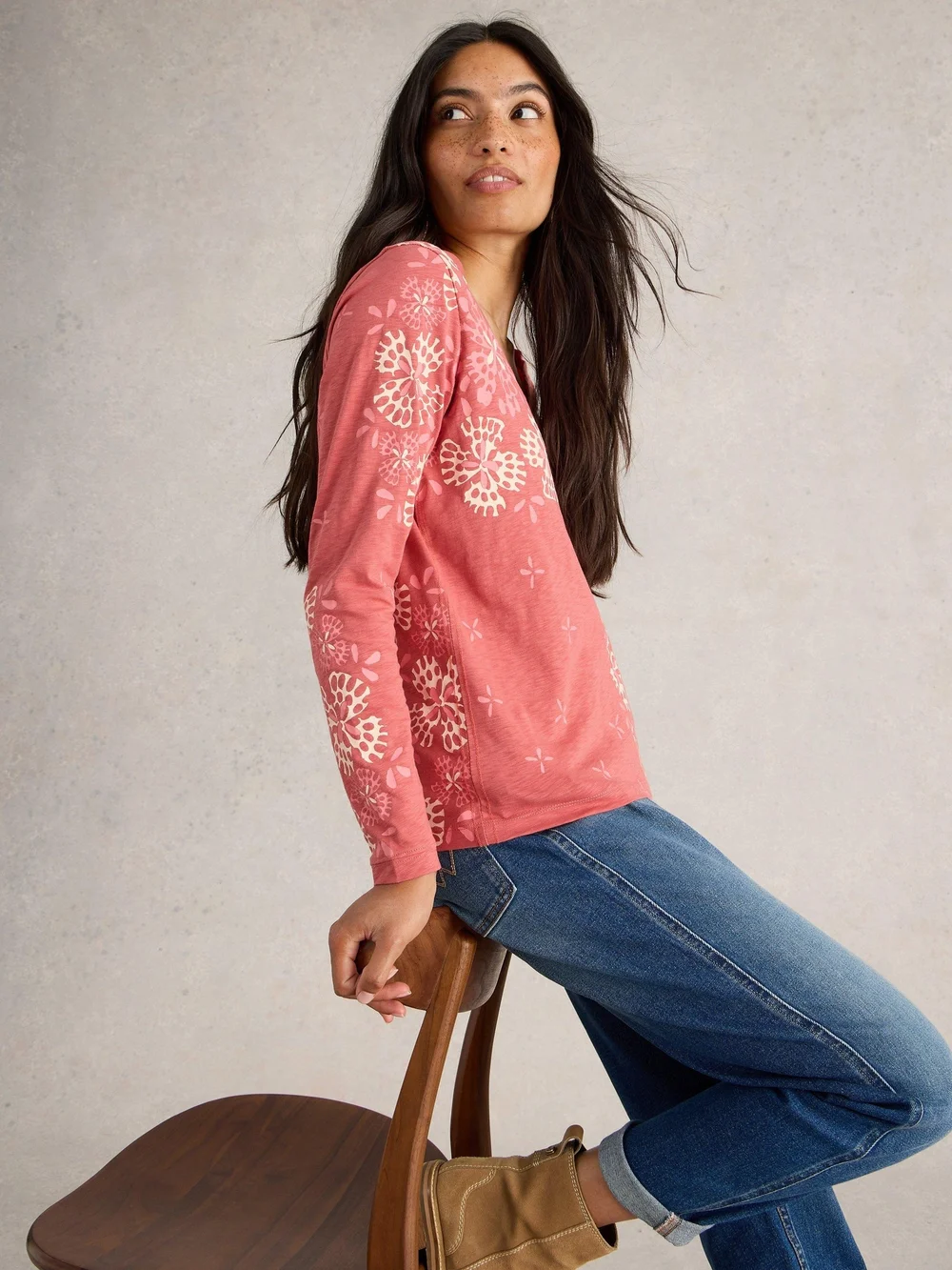 Nelly Langarmshirt - Pink Mlt - 52 Bild 1