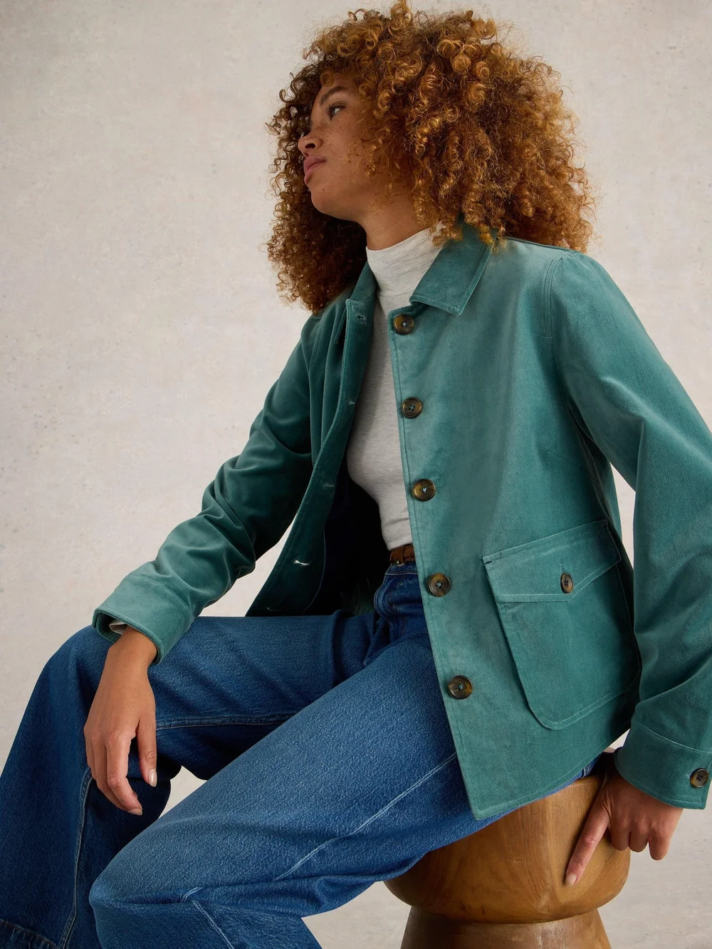 Samtjacke Amelia - Dus Green - 52 Bild 1