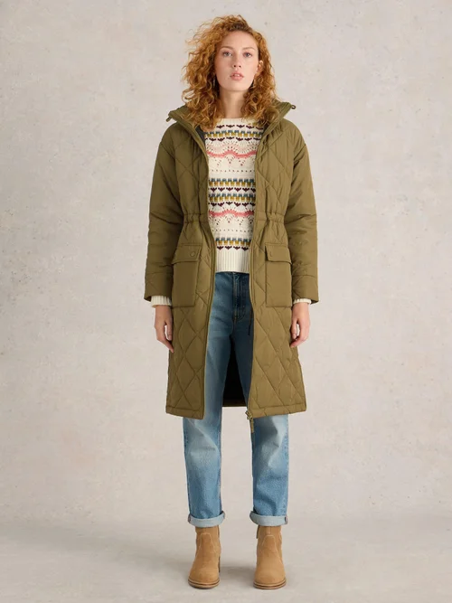 Steppmantel Lorena - Khaki Grn - 52/R Bild 2
