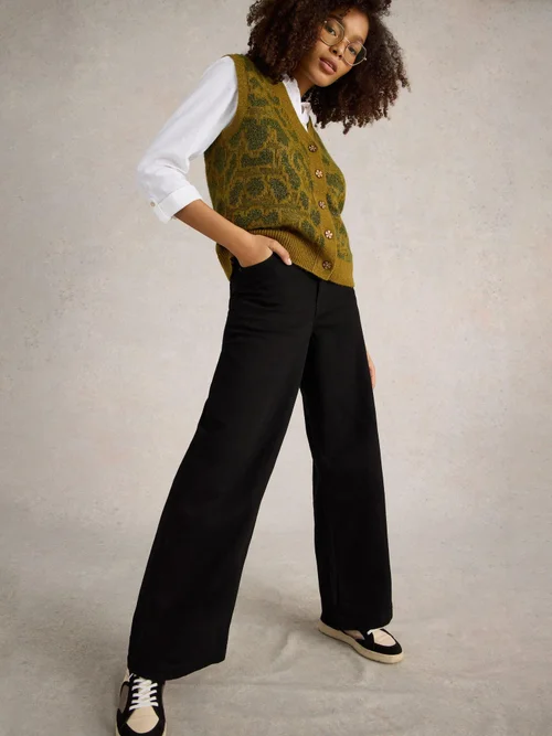 Ayla mit weitem Bein - Blk Denim - 52/R Bild 1