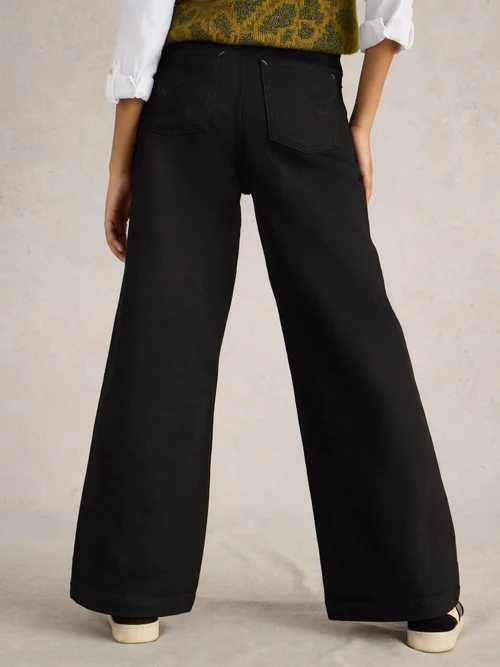 Ayla mit weitem Bein - Blk Denim - 46/R Bild 4