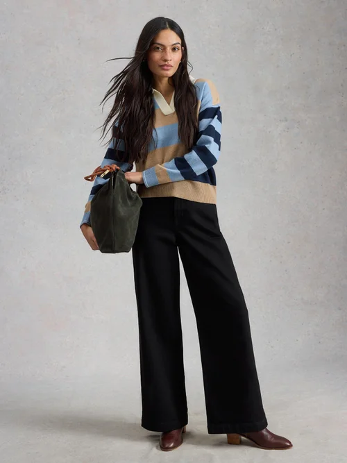 Ayla mit weitem Bein - Blk Denim - 52/R Bild 2