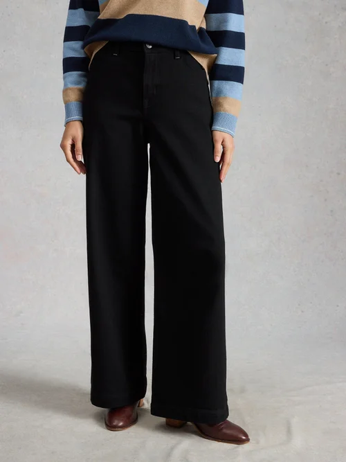 Ayla mit weitem Bein - Blk Denim - 52/R Bild 3