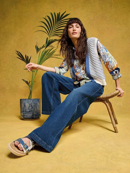 Ayla mit weitem Bein - Mid Denim - 52/R Bild 1