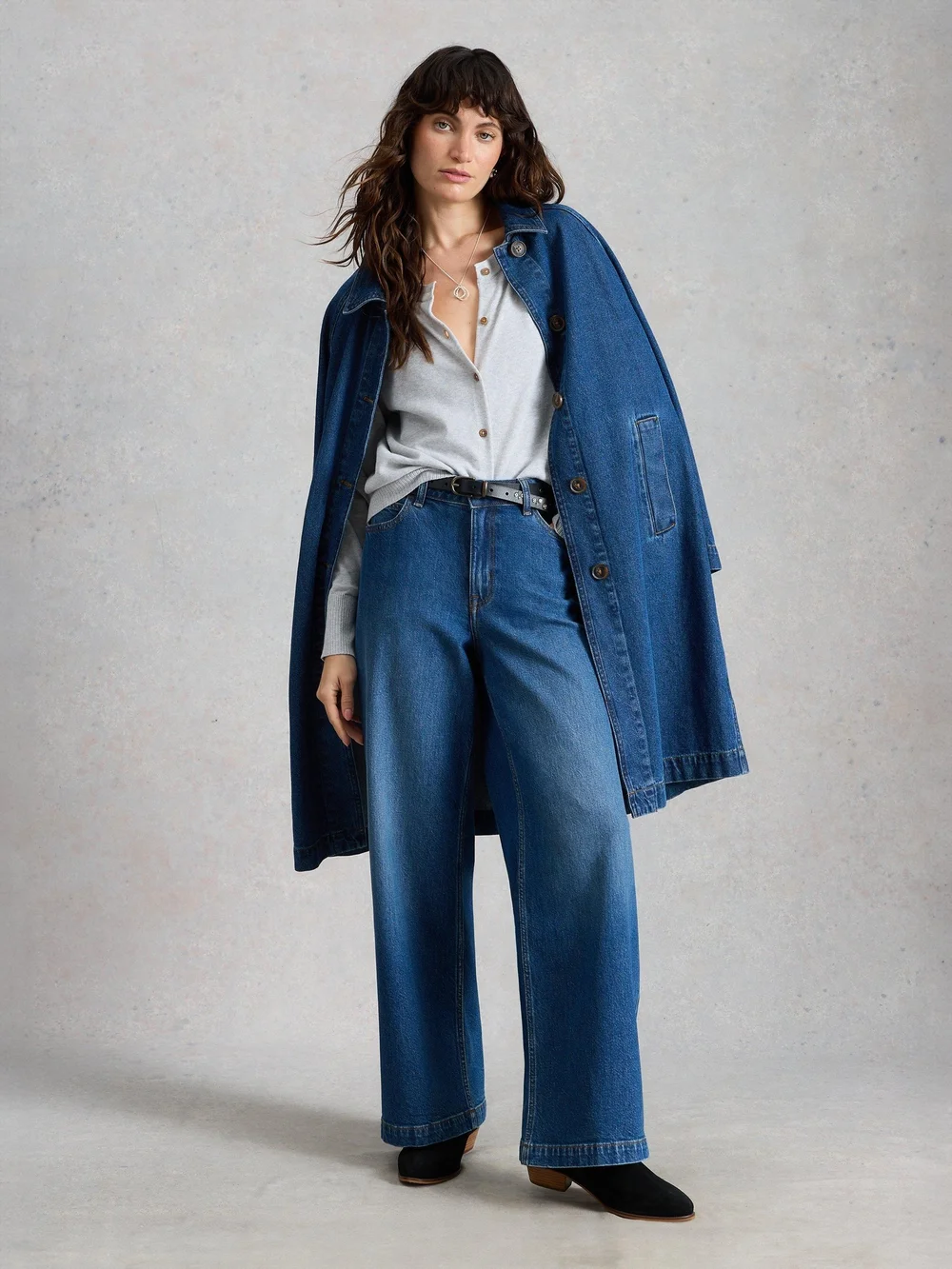 Ayla mit weitem Bein - Mid Denim - 52/R Bild 1