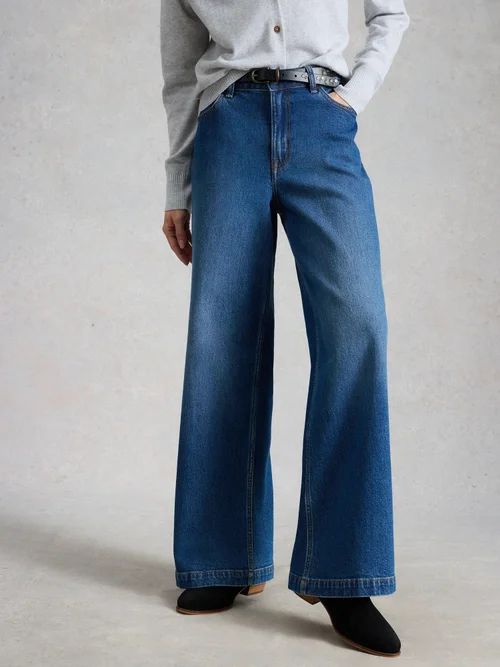 Ayla mit weitem Bein - Mid Denim - 52/R Bild 3
