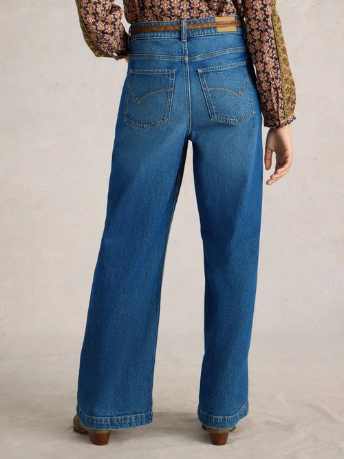 Ayla mit weitem Bein - Mid Denim - 52/R Bild 4