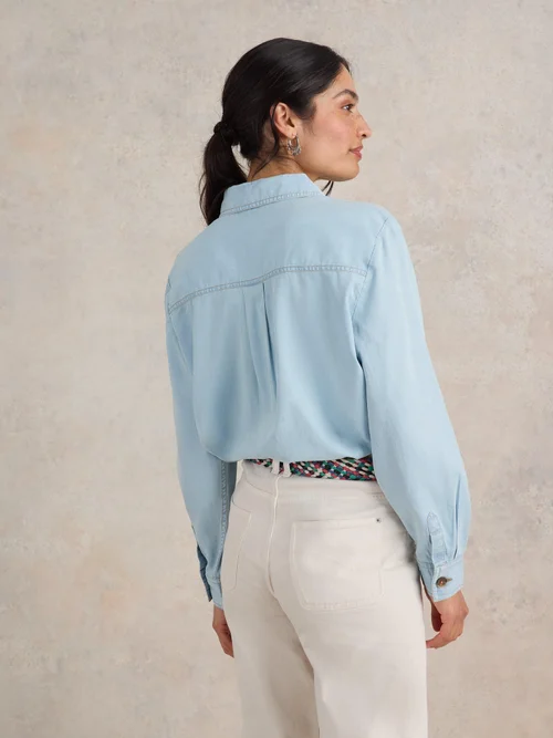 Demi Cargobluse - Lgt Denim - 52 Bild 4