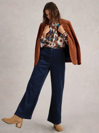 Kordhose Belle mit weitem Bein