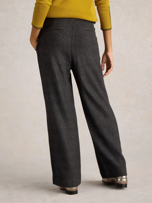 Tweedhose Una mit weitem Bein - Blk Mlt - 38/R Bild 4