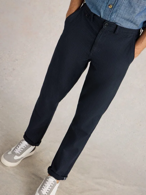 Chinohose mit Nadelstreifen - Navy Multi - 40/R Bild 3