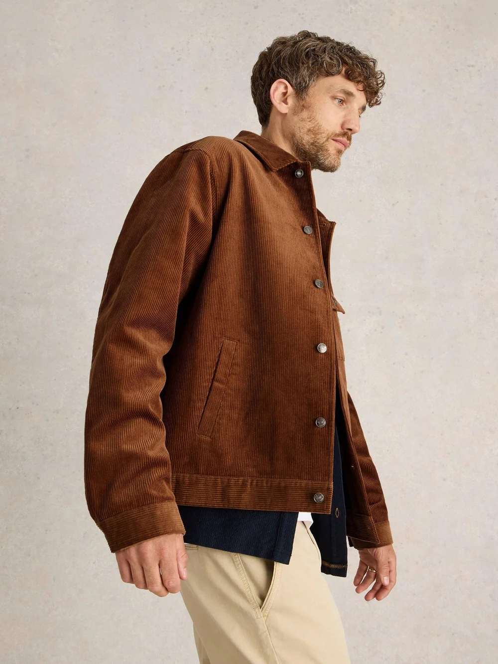 Kordjacke - Mid Tan - XXXL Bild 1