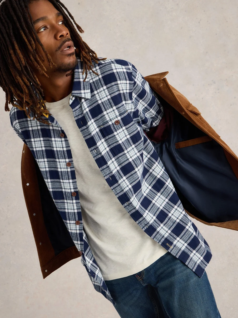 Karohemd Wallace - Navy Multi - XXXL Bild 1