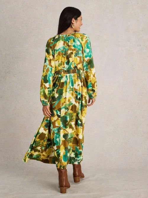 Midikleid Imogen - Yellow Pr - 52/R Bild 4