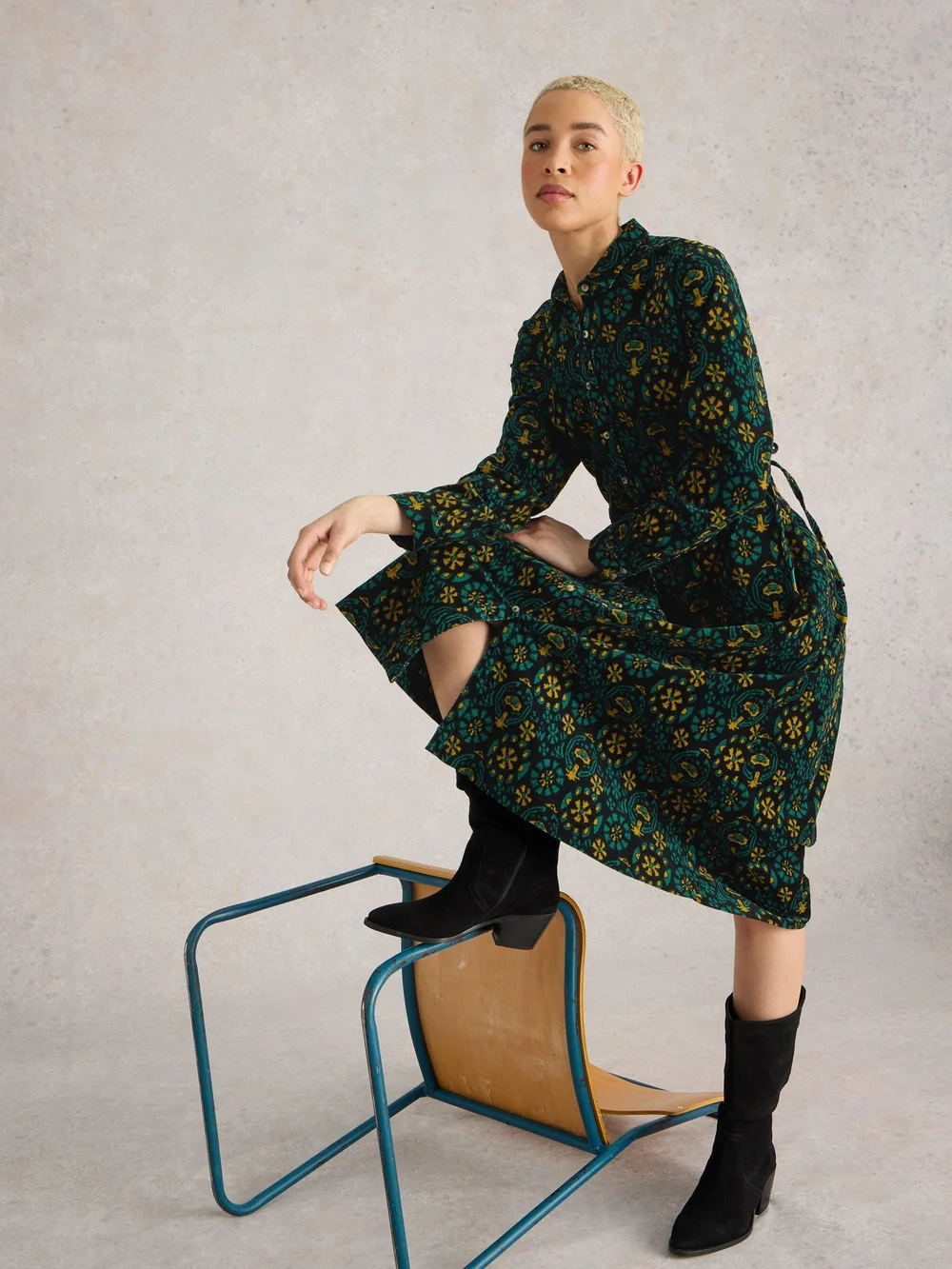 Blusenkleid Jade aus Kord - Blk Pr - 52/R Bild 1