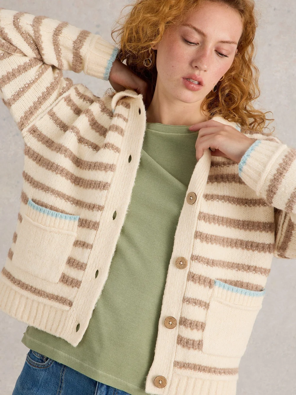 Strickjacke Tyler - Nat Mlt - 46 Bild 1