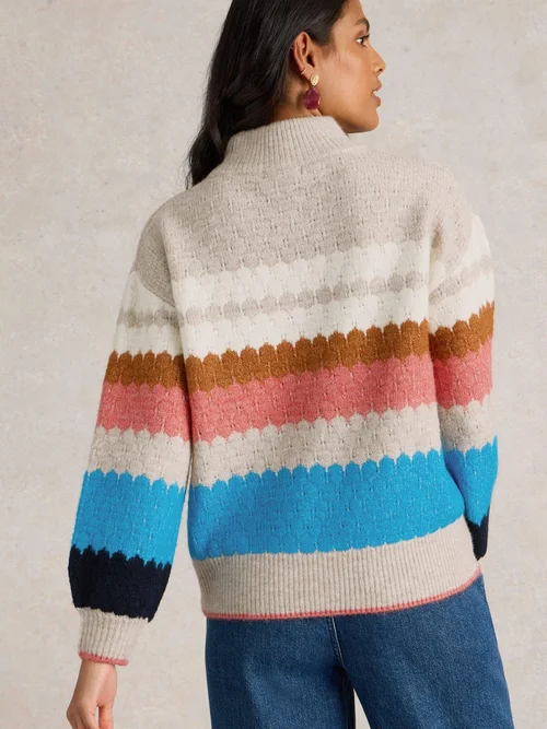 Pullover Shelly mit Colour-Block-Design - Nat Mlt - 52 Bild 4