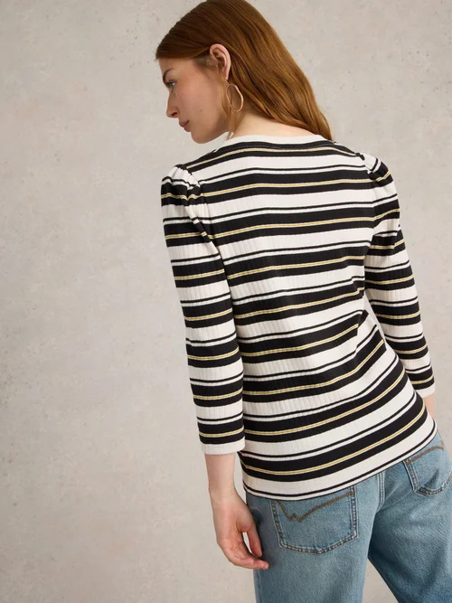 Langarmshirt mit Puffärmeln - Blk Mlt - 52 Bild 4