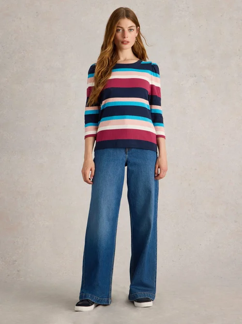 Langarmshirt mit Puffärmeln - Blue Mlt - 52 Bild 2