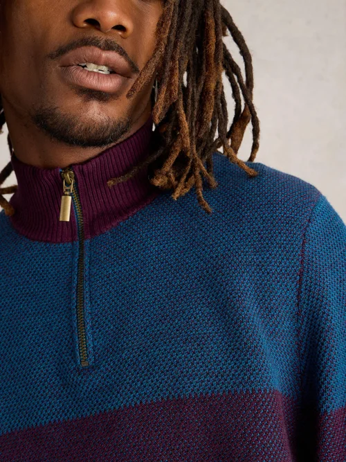 Pullover Newport mit Trichterkragen - Plum Mlt - XXXL Bild 3