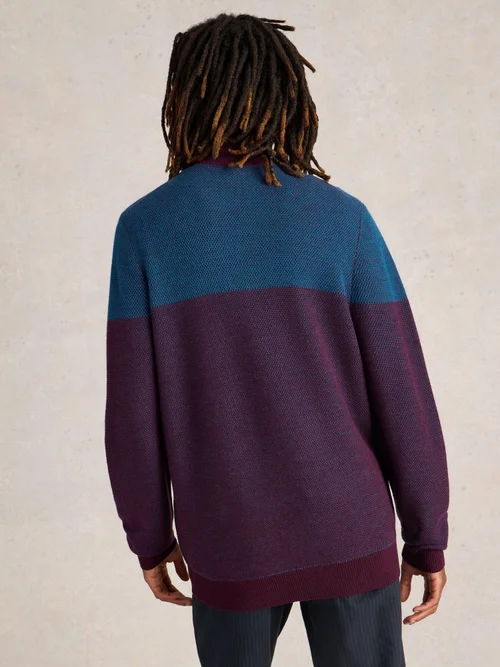 Pullover Newport mit Trichterkragen - Plum Mlt - XXXL Bild 4
