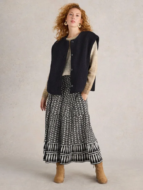 Weste aus Teddyfell - Pure Blk - S Bild 2