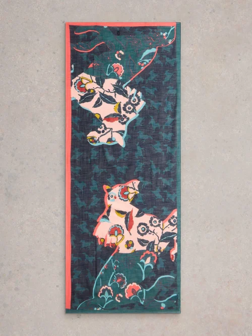 Schal mit Pferdemotiv Bild 3