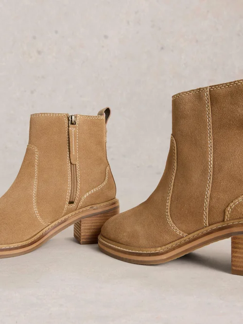 Stiefel Cleo mit Blockabsatz - Light Tan - 37 Bild 4