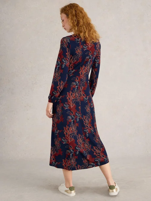 Midikleid Megan aus Jersey - Plum Pr - 52/R Bild 4