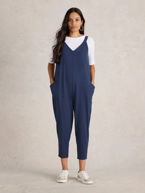Jumpsuit Selina aus Jersey - Dark Navy - 52 Bild 2