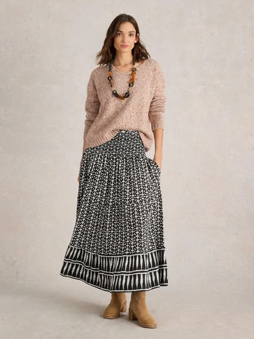 Pullover mit V-Ausschnitt - Nat Mlt - 52 Bild 2