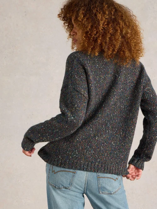 Pullover mit V-Ausschnitt - Teal Mlt - 52 Bild 4