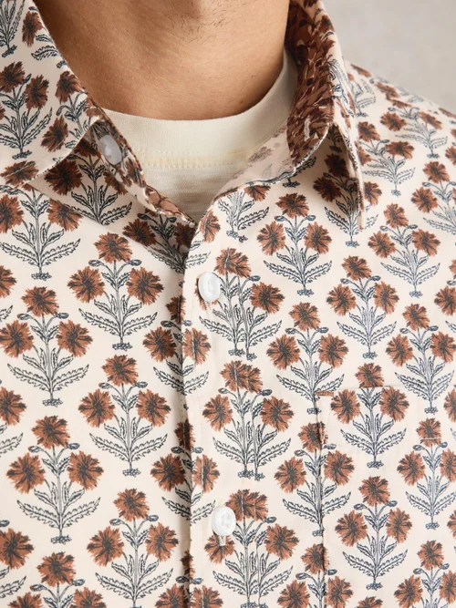 Hemd mit Löwenzahnprint - Nat Mlt - XXXL Bild 3