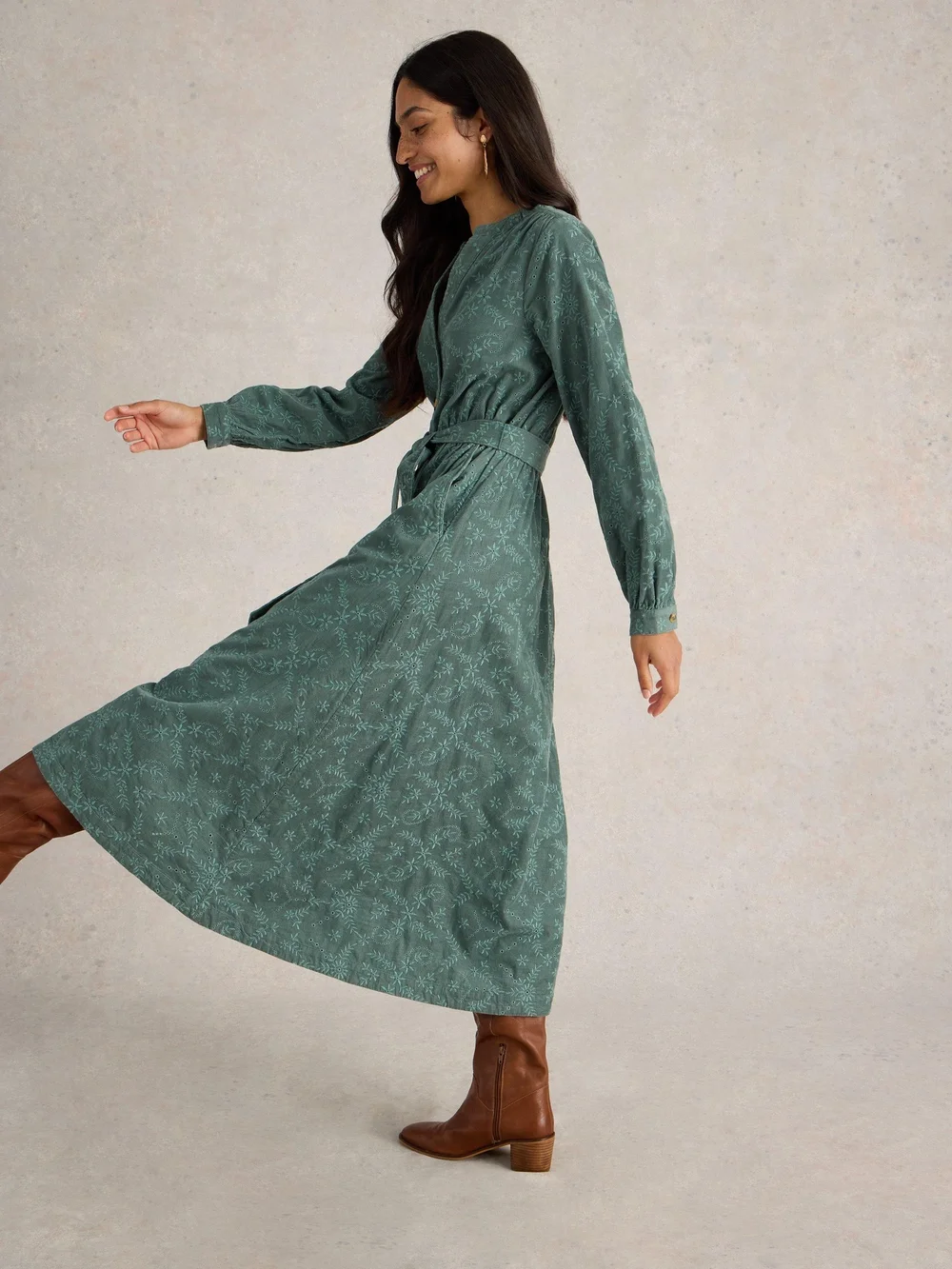 Kordkleid Florence - Dus Green - 52 Bild 1