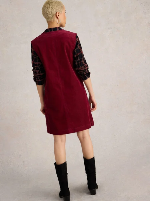 Kordträgerkleid Maple - Dk Red - 36 Bild 4